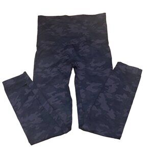 Spanx Leggings Womens XLarge Active Leggings Compression Camo Green/Gray/Navy